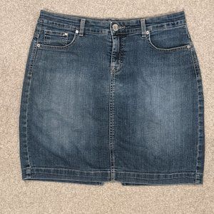 EUC Style & Co Denim Pencil Mini Skirt